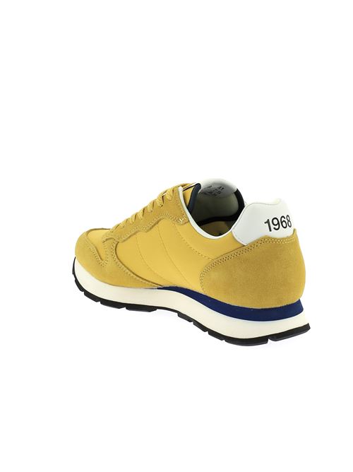 Tom Solid sneakers da uomo in camoscio e tela gialla SUN68 | BZ3510123