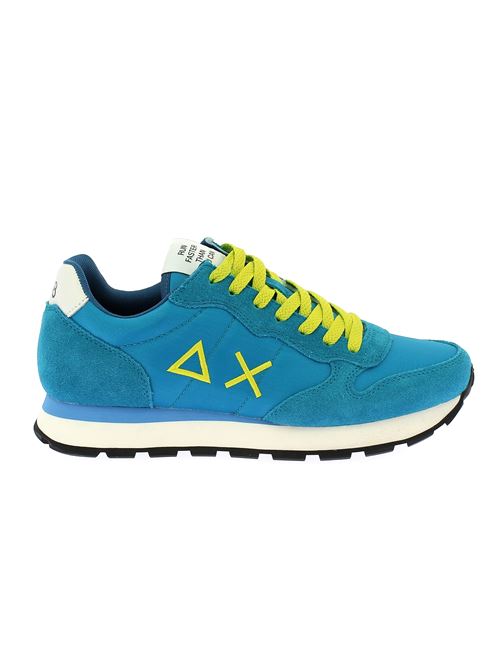 Tom Solid sneakers da uomo in camoscio e tela azzurra SUN68 | BZ3510173