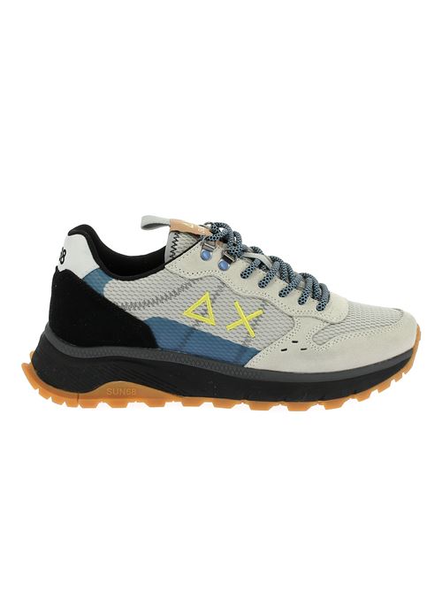 Fire & Camping sneakers da uomo in camoscio e tela grigia SUN68 | BZ3513001