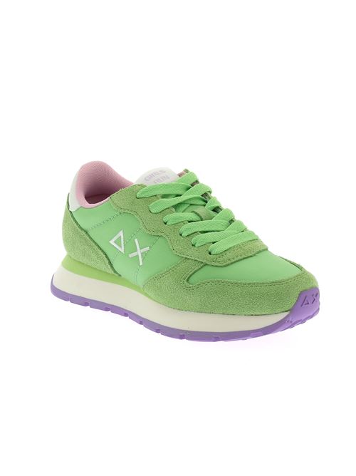 Ally Solid Nylon sneakers da donna in camoscio e tela verde menta SUN68 | BZ3520138