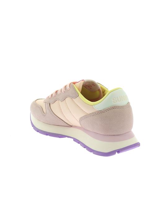 Ally Solid Nylon sneakers da donna in camoscio e tela rosa cipria SUN68 | BZ3520139