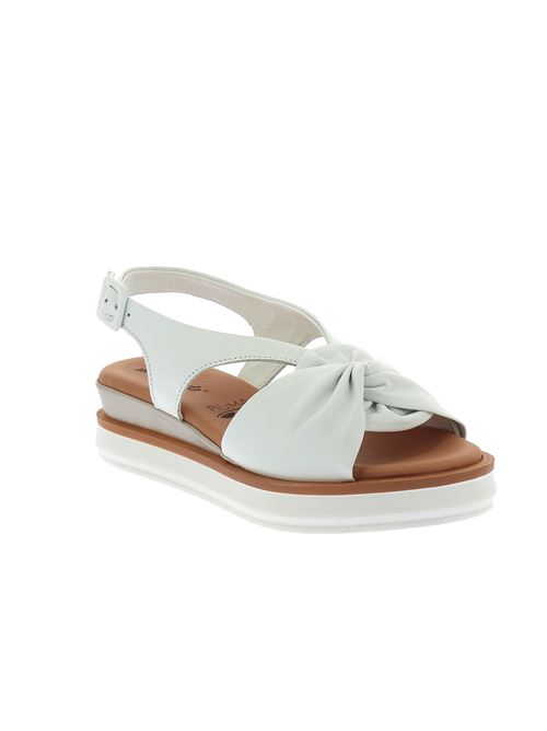 sandalo con zeppa da donna in pelle bianco SUSIMODA | 2119X