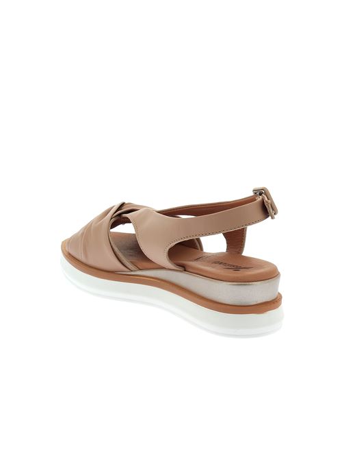 sandalo con zeppa da donna in pelle cipria SUSIMODA | 2119Y
