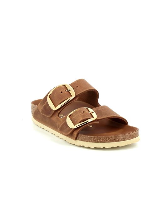 Arizona Big Buckle Donna - Sandalo in Pelle Marrone Cognac BIRKENSTOCK | ARIZONA1011073