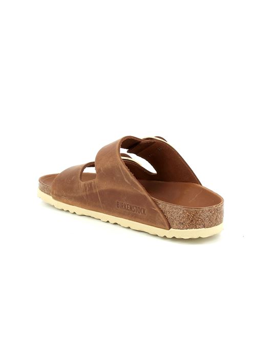Arizona Big Buckle Donna - Sandalo in Pelle Marrone Cognac BIRKENSTOCK | ARIZONA1011073