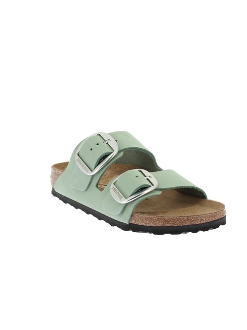 sandalo Arizona Big Buckle da donna verde salvia - doppia fibbia e plantare anatomico BIRKENSTOCK | ARIZONA1029311