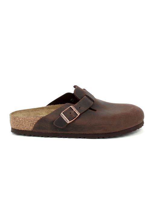 Boston Habana - Sabot Unisex In Pelle Ingrassata BIRKENSTOCK | BOSTON860133