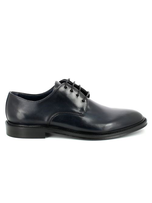 stringata derby elegante da uomo in pelle blu BRECOS | 9477X
