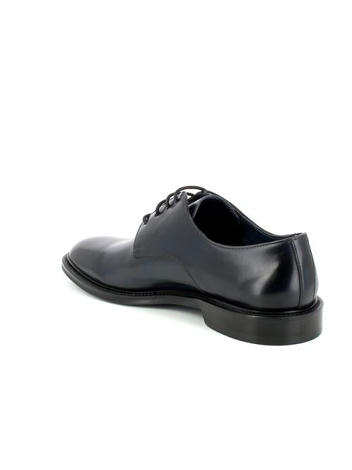 stringata derby elegante da uomo in pelle blu BRECOS | 9477X