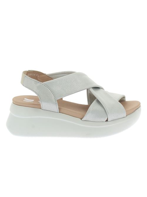 sandalo con zeppa da donna in pelle bianca CALLAGHAN | 29904X
