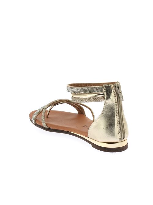 sandalo infradito gioiello da donna in strass e glitter oro CREATIVE | PL53530Y