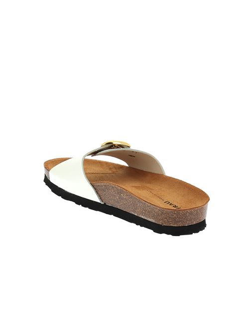 sabot da donna in pelle bianca FRAU | 17P0X