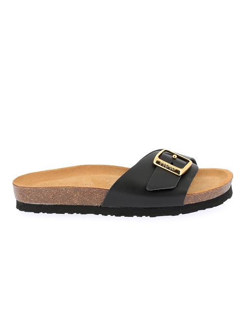 sabot da donna in pelle nera FRAU | 17P0Y