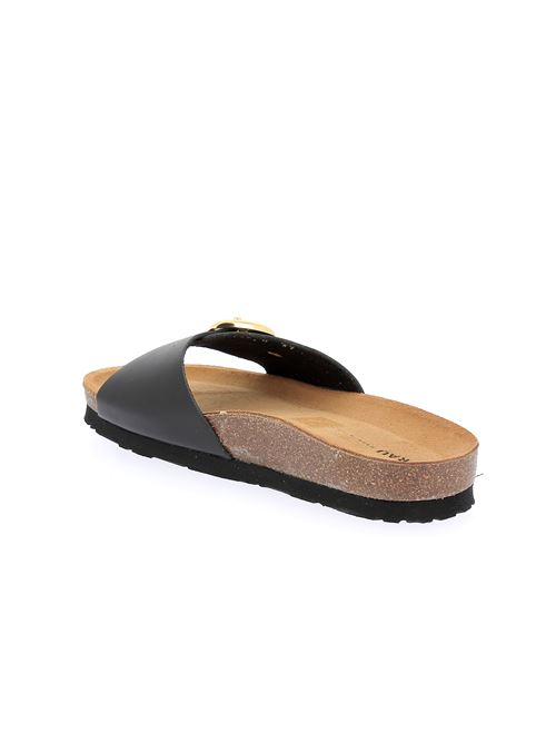 sabot da donna in pelle nera FRAU | 17P0Y