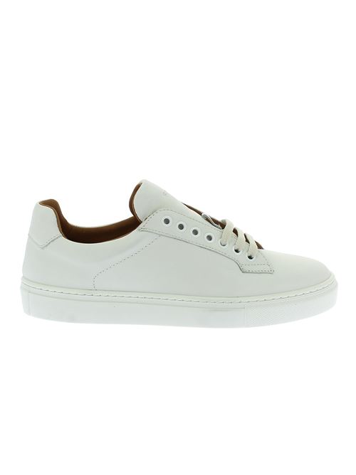 sneakers da uomo in pelle bianca