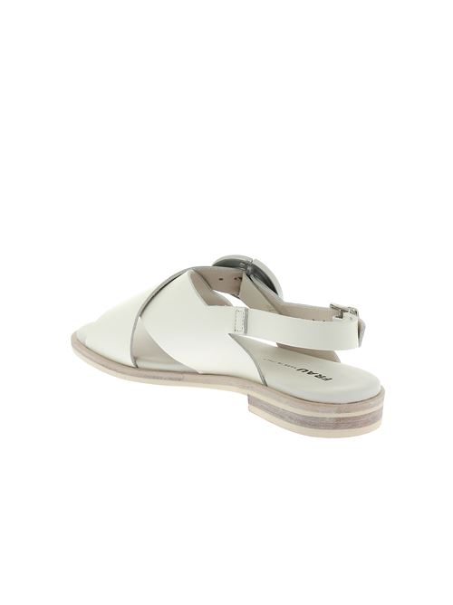 sandalo da donna in pelle bianca FRAU | 85P6W