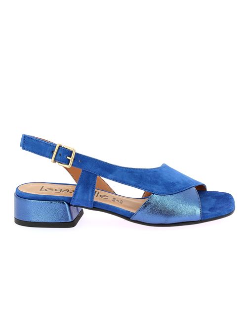 sandalo da donna in camoscio blu intenso LEGAZZELLE | 312LGX