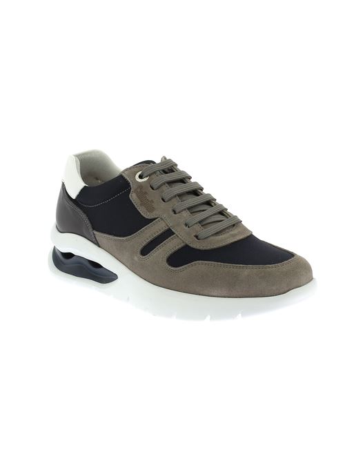 sneakers da uomo in camoscio e tessuto tortora e blu CALLAGHAN | 45416.1X