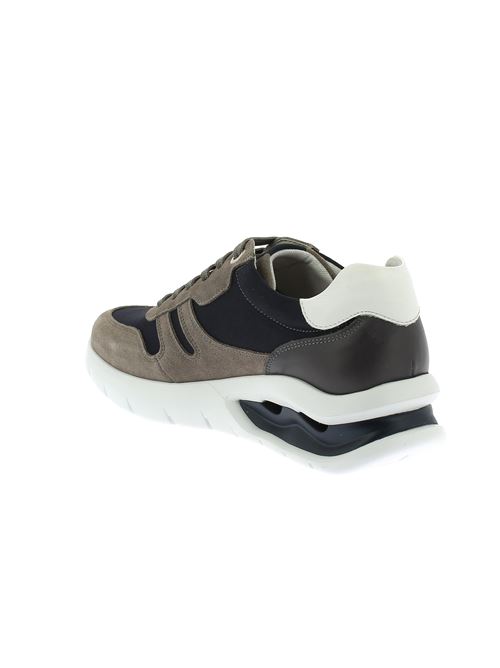 sneakers da uomo in camoscio e tessuto tortora e blu CALLAGHAN | 45416.1X
