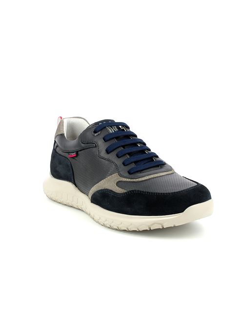 sneakers da uomo in pelle e camoscio blu CALLAGHAN | 53707.6X