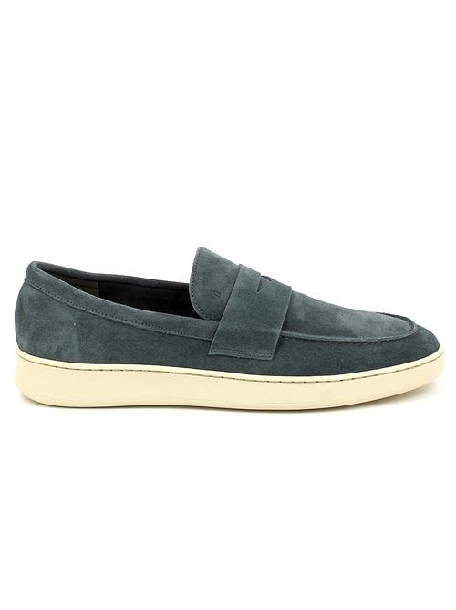mocassino da uomo in camoscio azzurro FRAU | 24B4X