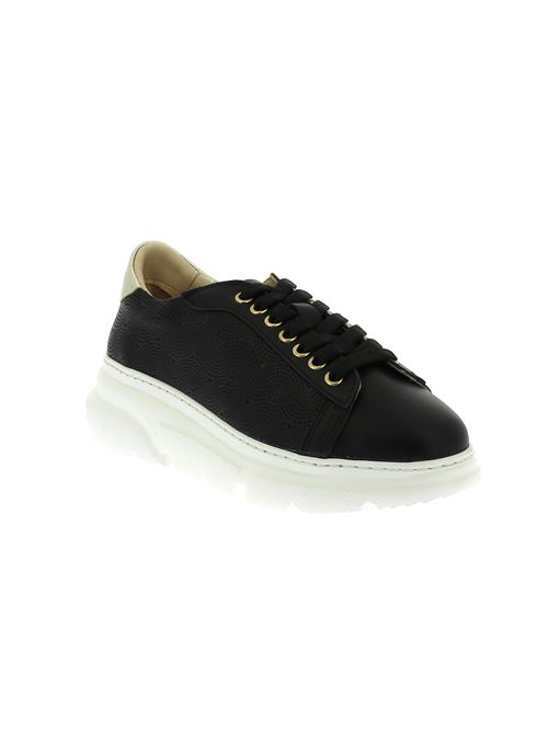 sneakers da donna in pelle nera FRAU | 53M1X