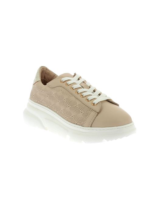 sneakers da donna in pelle beige FRAU | 53M1Y
