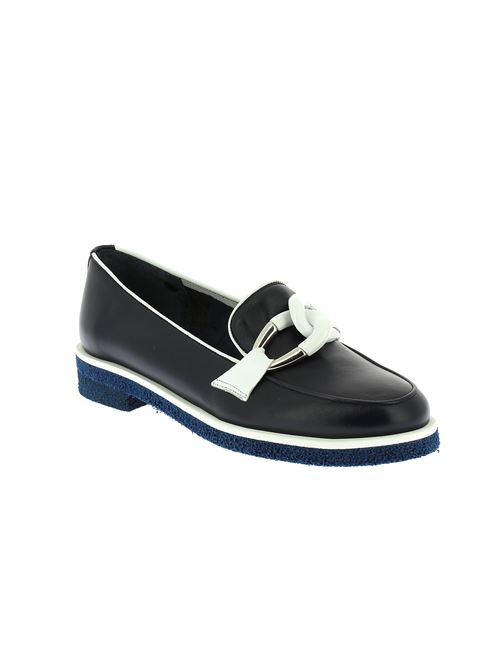 mocassino da donna in pelle blu G.LUCA | GL209X