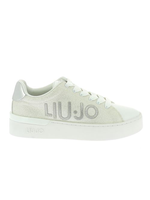 Silvia sneakers da donna ecopelle e glitter bianco LIU-JO | BA4035TX06901111