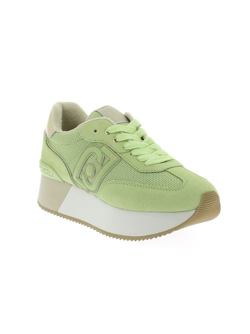 Dreamy 02 sneakers da donna in camoscio e tessuto verde LIU-JO | BA4081PX031S3276