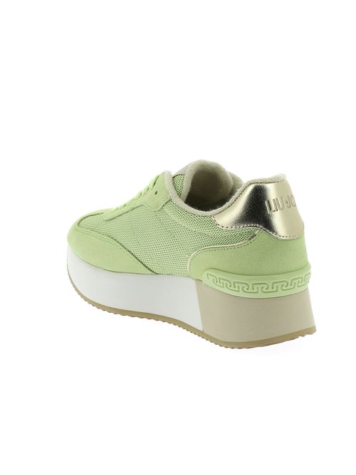 Dreamy 02 sneakers da donna in camoscio e tessuto verde LIU-JO | BA4081PX031S3276