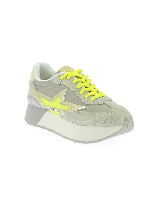 Dreamy sneakers da donna in camoscio e tessuto grigio LIU-JO | BA4083PX480S3208