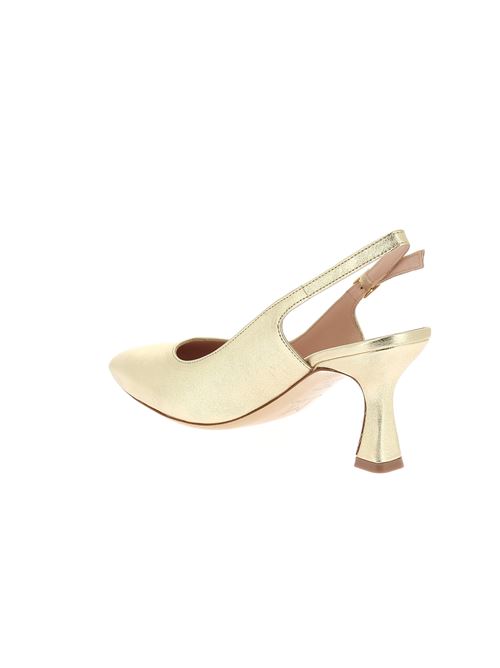 decolleté con tacco in pelle laminata oro MELLUSO | D165X