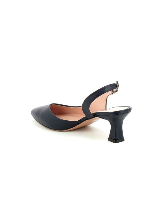 decolleté con tacco in pelle blu scuro MELLUSO | E1641X