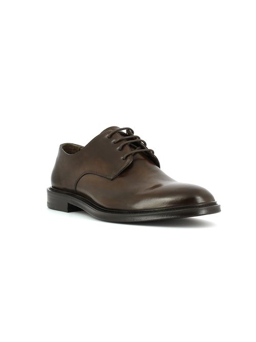 stringata derby elegante da uomo in pelle testa di moro BRECOS | 9477Y