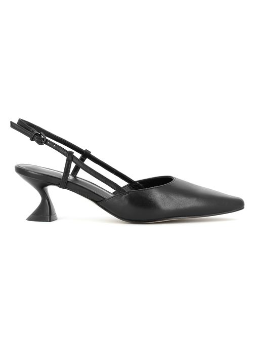 decolleté donna con tacco in pelle nera JEANNOT | 752.X