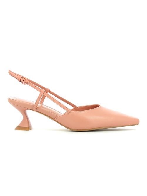 decolleté donna con tacco in pelle nude JEANNOT | 752.Y