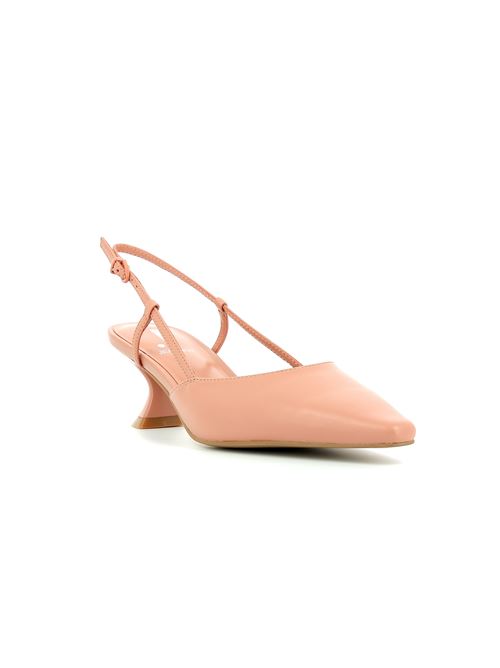 decolleté donna con tacco in pelle nude JEANNOT | 752.Y
