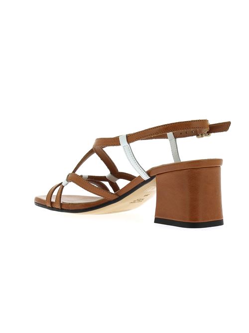 sandalo da donna in pelle marrone LEGAZZELLE | 638Y