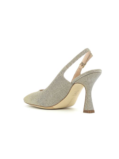 decolleté con tacco in tessuto glitter oro MELLUSO | D164X