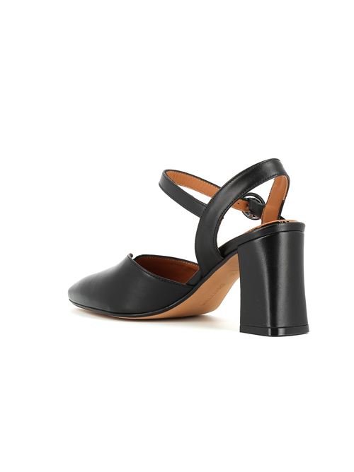 decolleté con tacco in pelle nera MELLUSO | V412X