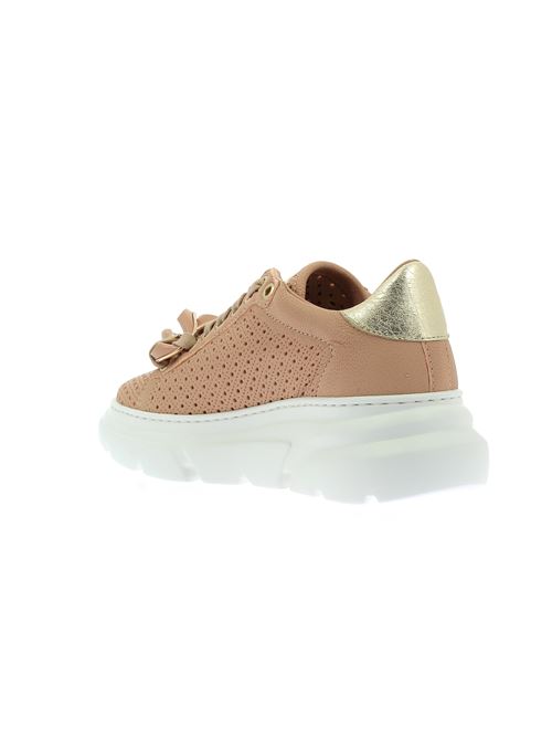 sneakers da donna in pelle forata cipria STOKTON | 861DSS23X