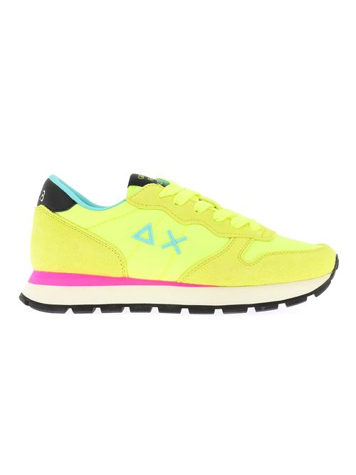 Ally sneakers da donna in camoscio e tela giallo fluo SUN68 | 3320163