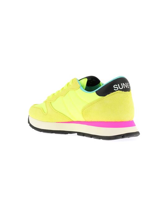 Ally sneakers da donna in camoscio e tela giallo fluo SUN68 | 3320163